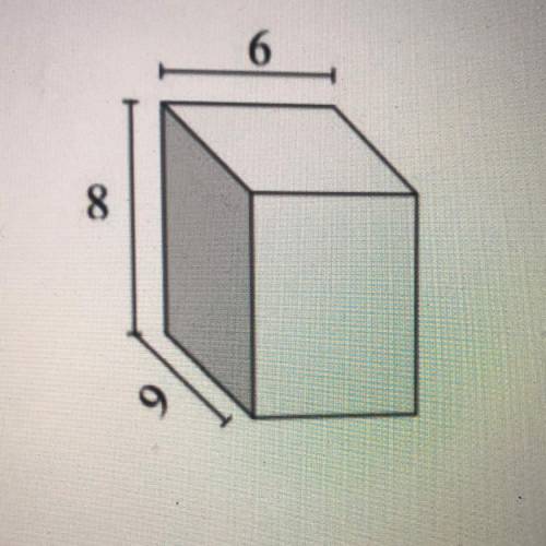 Find the lateral surface area of the rectangular prism in centimeters.

A)
196 cm2
B)
218 cm2
C)
2