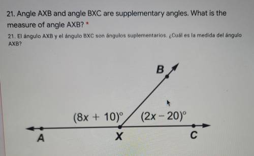 Please Help!!
What is the measure of angle AXB?