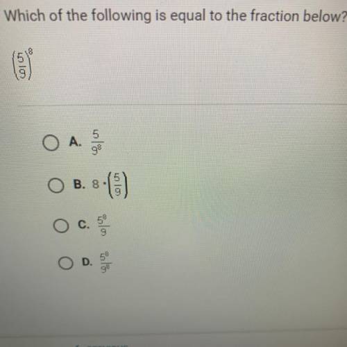 Which of the following is equal to the fraction below?