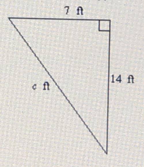 Find the length of the hypotenuse in each right triangle. Round to the nearest tenth, if necessary