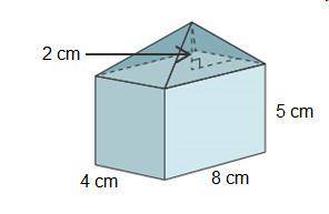 A small container and its lid are shown below.

A rectangular prism has a length of 4 centimeters,