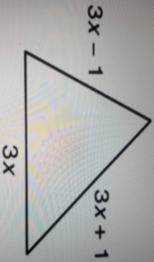 Write an ecuation for the following triangle