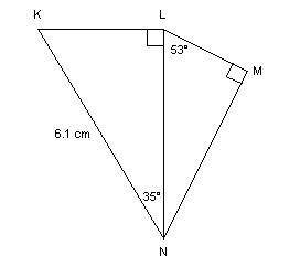 Determine the length of MN to the nearest tenth of a centimetre.

Select one or more:
a. 3.0 cm
b.