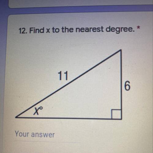Find X to the nearest degree