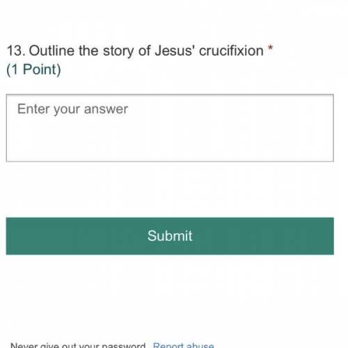 Outline the story of jesus’ crucifixion