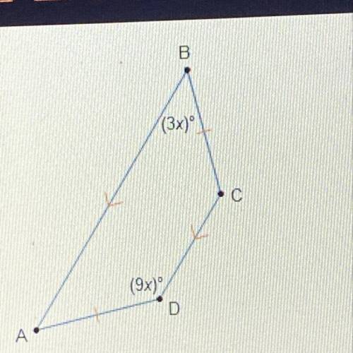 What is the value of x in trapezoid ABCD?
x =15
x=20
X45
x=60