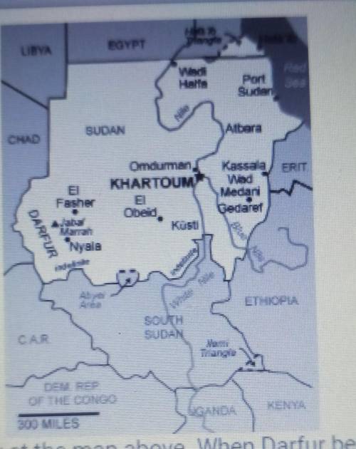 Look closely at the map above. When Darfur became too dangerous for international humanitarian reli