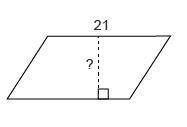 The area of the parallelogram is 273 square units. What is the height of the parallelogram? ____uni