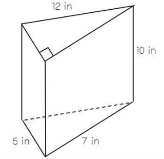What is surface area of the figure below, in square inches?