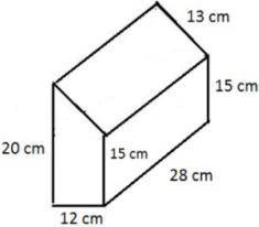 Use the picture to answer part a and part b.

Part A: What is the surface area of the trapezoidal