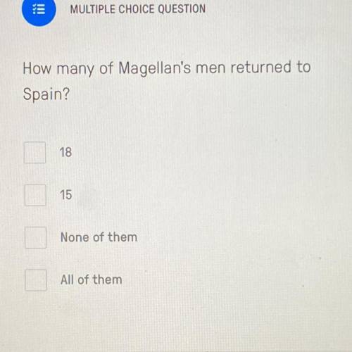 How many of Magellan’s men returned to Spain?