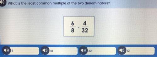 What is the least common multiple of the two denominators?