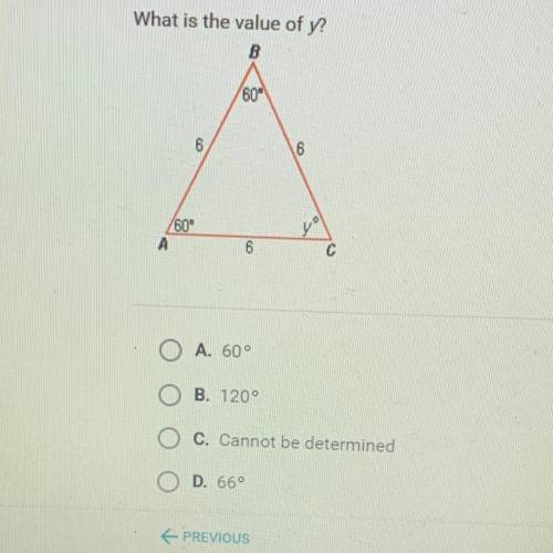 What is the value of y?