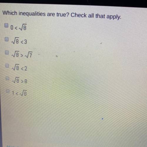 Pls help me (which inequalities are true? ,check all that apply)