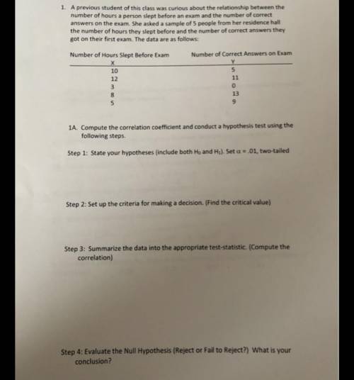 Answers for step 1 to step 4 please and show work.