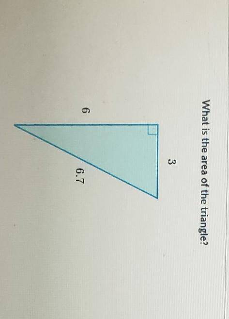 What is the area of the triangle?366.7