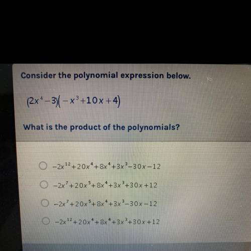 What is the product of the polynomials?