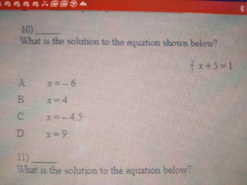 What is the solution to the equation below?