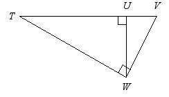 What similarity statement can you write relating the three triangles in the diagram? Select one: a.