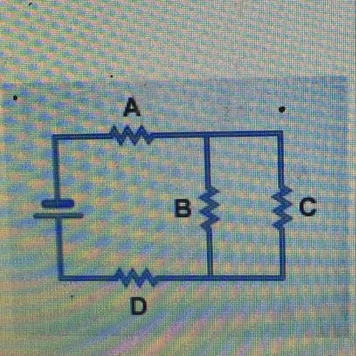 Which resistors in the circuit must always have the same voltage?
