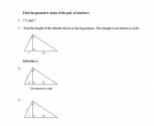 Provide work and answer for 3 and 4