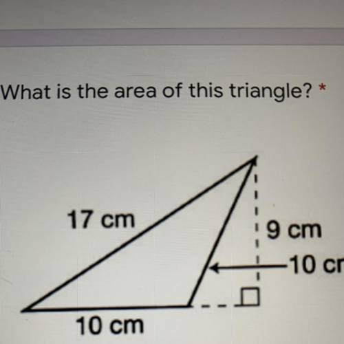 What’s the area of this triangle?