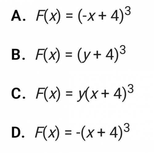 Want Brainliest? Get this correct , What is the equation of this function after it is reflected ove