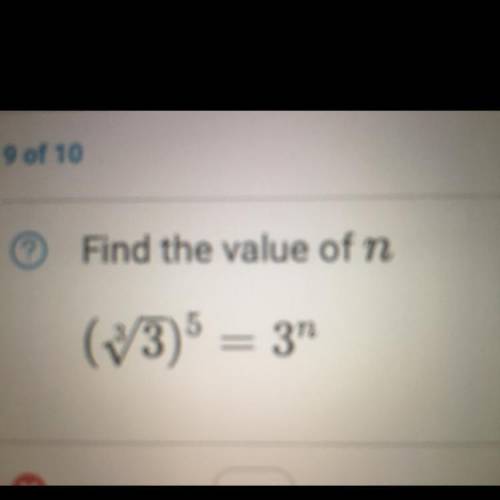 Find the value of n.