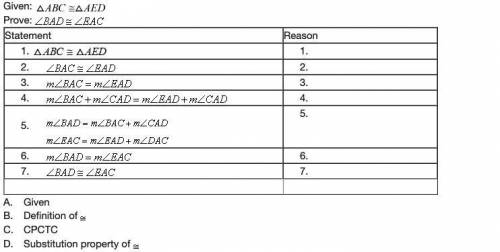 What is the missing reason for line 2 in this proof?