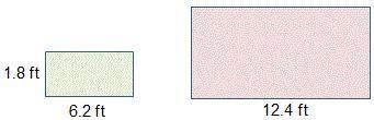 (QUICK RESPONSE!) The perimeter of the original rectangle is 16 feet.

A small rectangle has a len