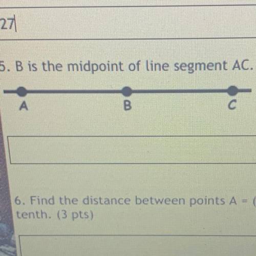 - B is the midpoint of line segment AC. If AB = 3x - 8 and BC = x + 12, find the value of x.