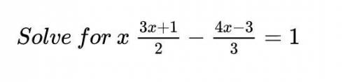 Solve for x on this problem please