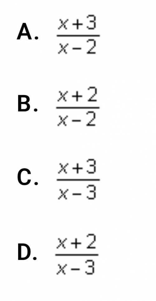 Please help!!! Which of the following is equal to the rational expression when x ≠ -2 or 3? x^2+5x+
