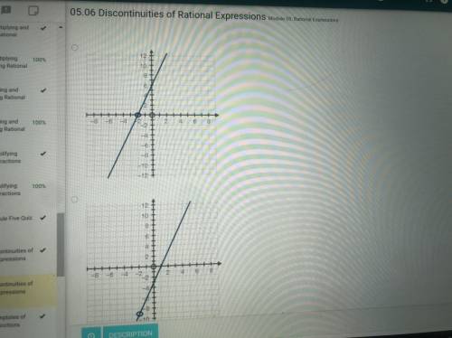 Which graph represents the function of f(x)=9x2+9x-18/3x+6. it will only let me post one picture