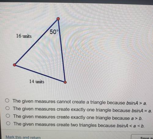 Which is true of the triangle below?