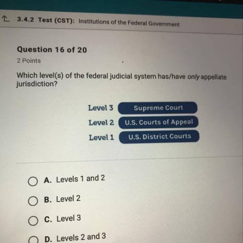 Which level(s) of the federal judicial system has/have only appellate jurisdiction