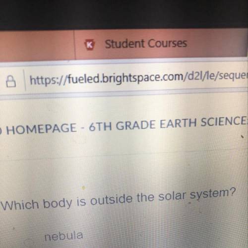 Which body is outside the solar system