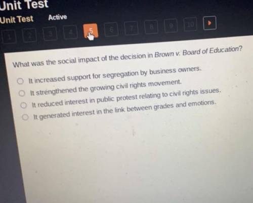 What was the social impact of the decision in Brown v. Board of Education?