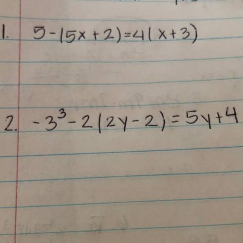 Does anyone know how to solve these two math problems??!