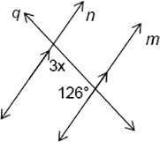 Find the value of x in the given figure using properties of parallel lines. answers : A) 27° B) 18°