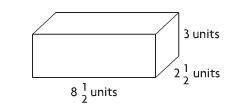 1. A rectangular prism measures 10 inches, 6 inches, by 6 inches. What is the surface are of the pr