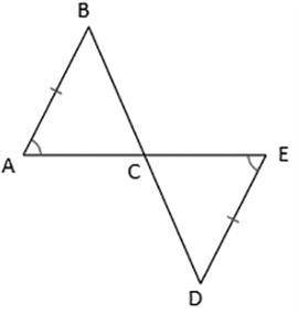 Determine whether the two triangles can be proven congruent using the AAS congruence method. If the