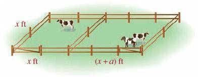 A man has 166 feet of fencing to build the pen shown in the illustration. If one end is a square, f