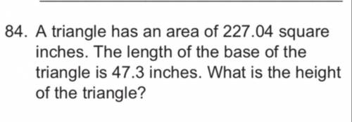 What is the height of the triangle