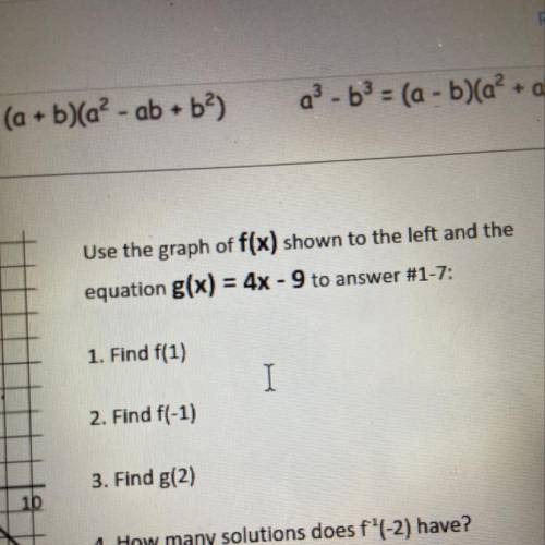 G(1) = 4x - 9
Please help!!!