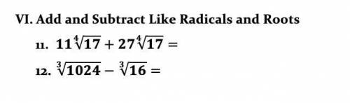 Add and Subtract Like Radicals and Roots