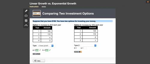 Suppose that you have $100. You have two options for investing your money. Option 2: Increase by 10