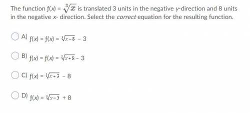 4. Select the correct equation for the resulting function.