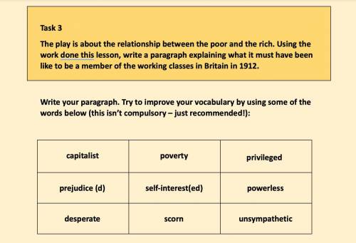 'An inspector calls' social context paragraph on the relationship between the poor and the rich in