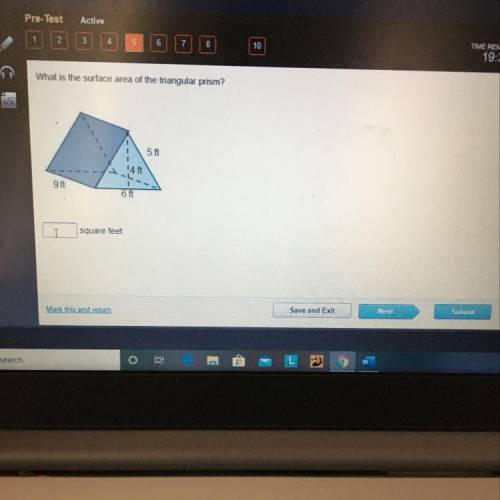 What is the surface area of the triangular prism?